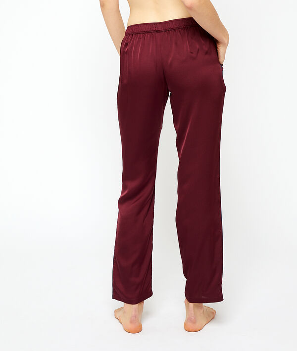 Pantalón pijama de satén Pantalón pijama de satén;${refinementColor}