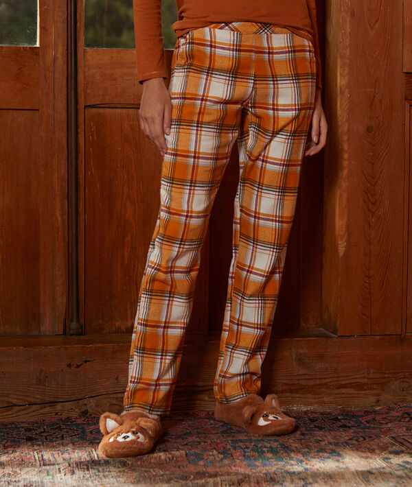 Pantalón estampado de cuadros Pantalón estampado de cuadros