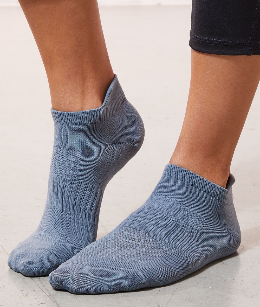2 pares calcetines tobilleras c.gris.