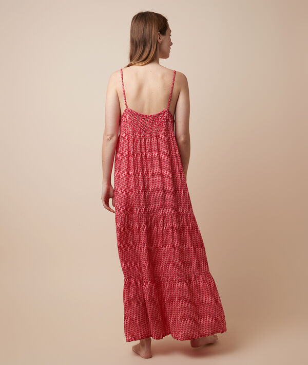 Vestido largo con tirantes Vestido largo con tirantes;${refinementColor}