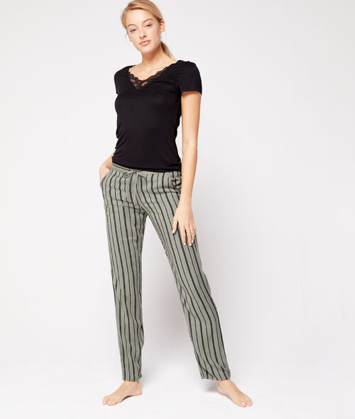 Pantalón estampado de rayas Pantalón estampado de rayas