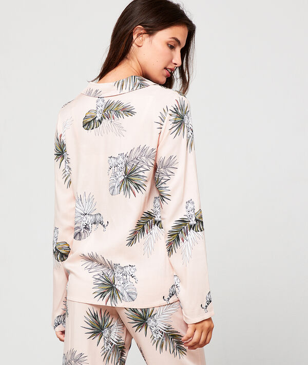 Camisa pijama estampado jungla Camisa pijama estampado jungla