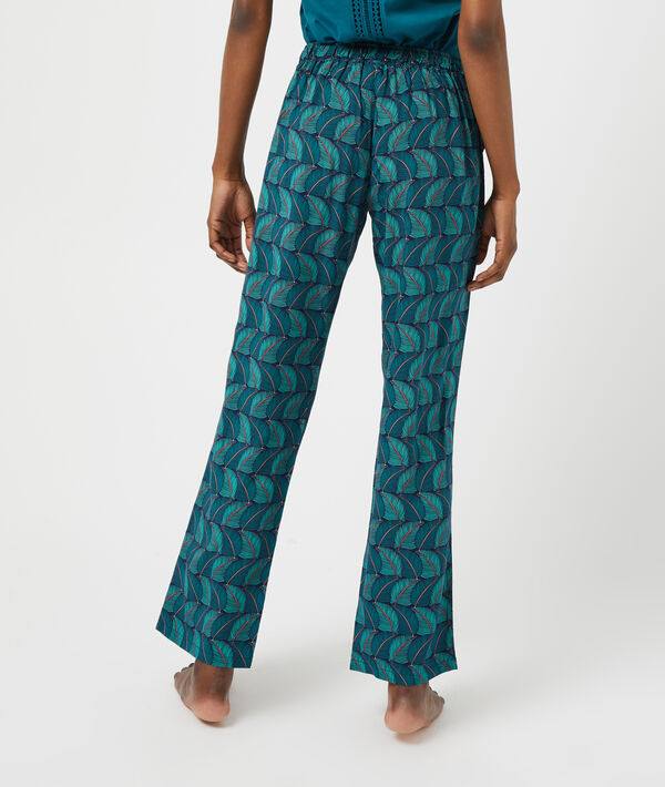 Pantalón estampado, anudado lazada Pantalón estampado, anudado lazada;${refinementColor}