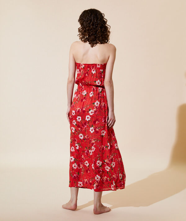 Vestido largo estampado floral Vestido largo estampado floral;${refinementColor}