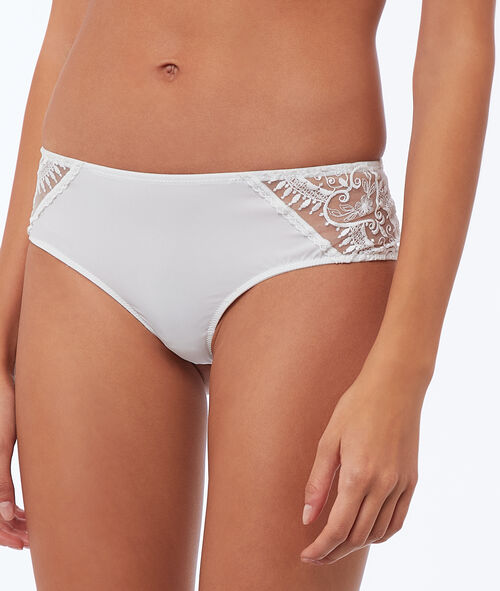 Culote de encaje y microfibra Culote de encaje y microfibra