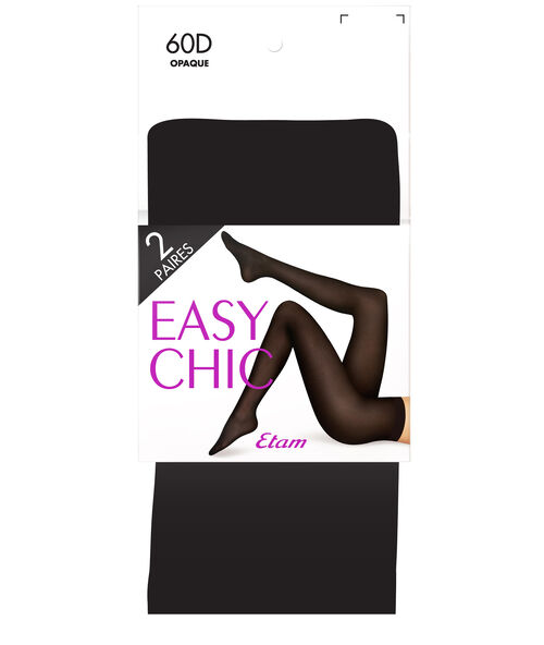 Medias lisas 60d negro.
