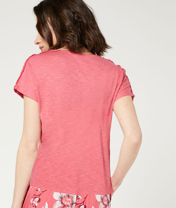 Camiseta motivos de encaje Camiseta motivos de encaje;${refinementColor}