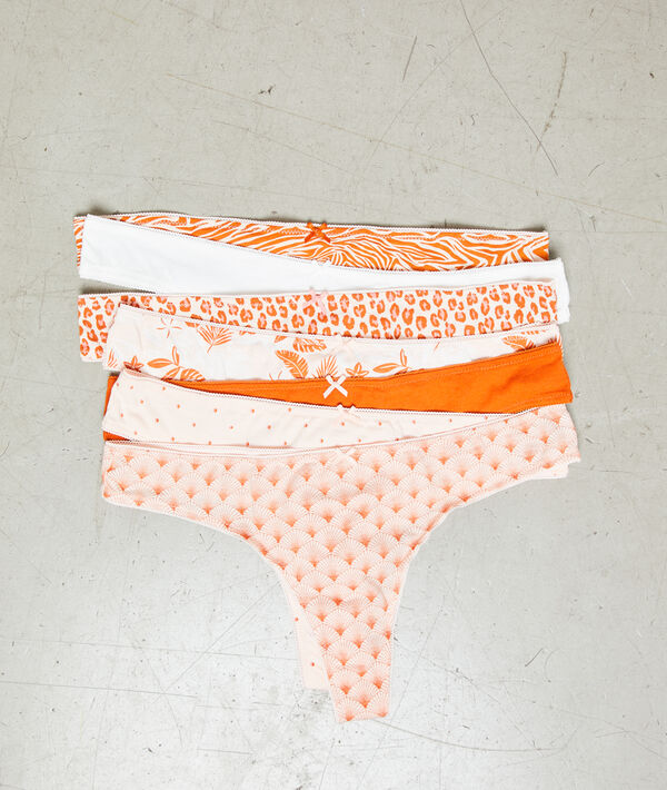 Lote de 7 tangas estampados Lote de 7 tangas estampados;${refinementColor}