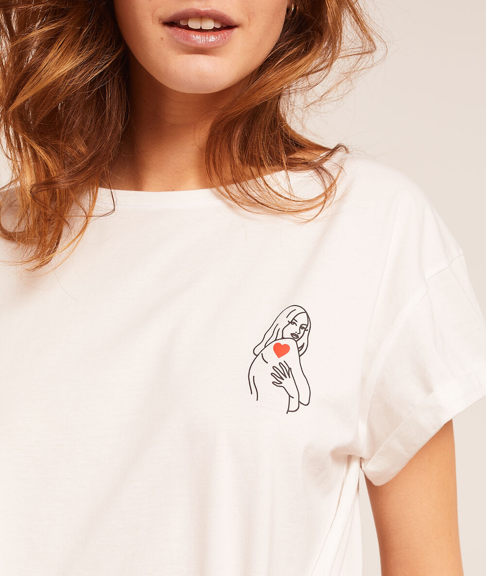 Camiseta tatuaje 'fever' blanco.