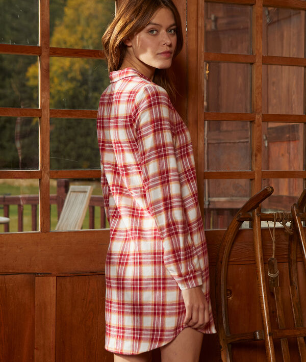 Camisón estampado de cuadros Camisón estampado de cuadros