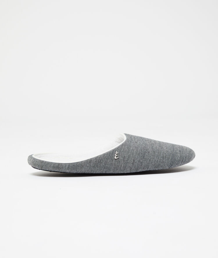 Zapatillas con lazo decorativo c.gris.