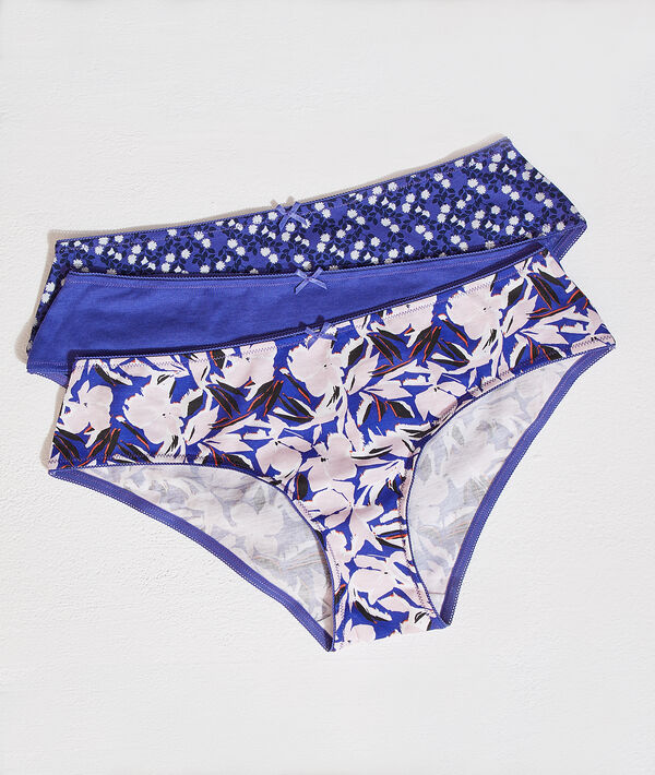 Lote de 3 culotes estampados Lote de 3 culotes estampados;${refinementColor}