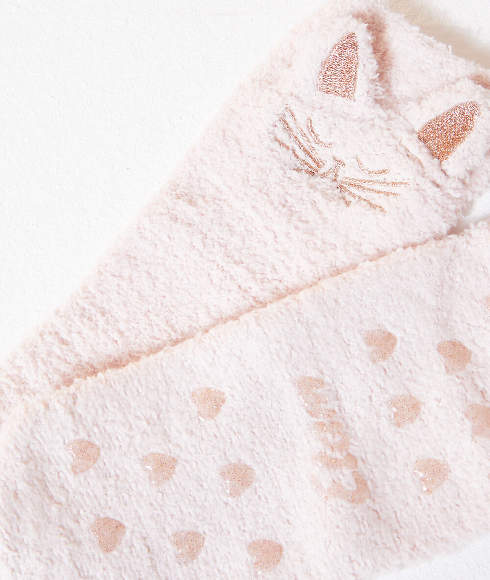 Calcetines homewear rosa.
