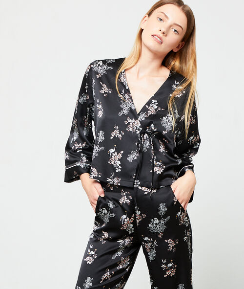 Camisa pijama escote cruzado Camisa pijama escote cruzado