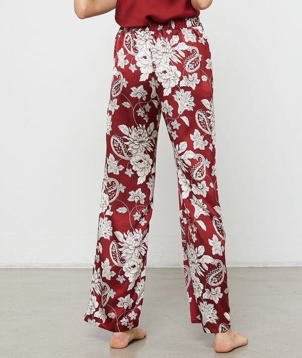 Pantalón holgado estampado floral Pantalón holgado estampado floral