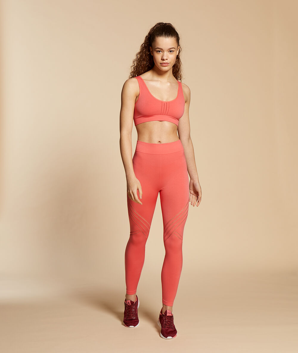 Leggings deportivos coral.