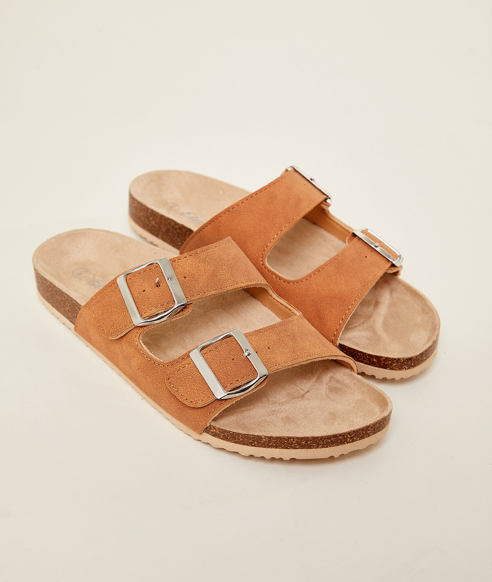 Sandalias con hebillas - AURSON - MARRON - ETAM