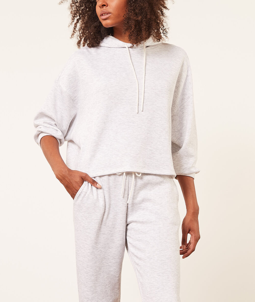 Sudadera con capucha c.gris claro.