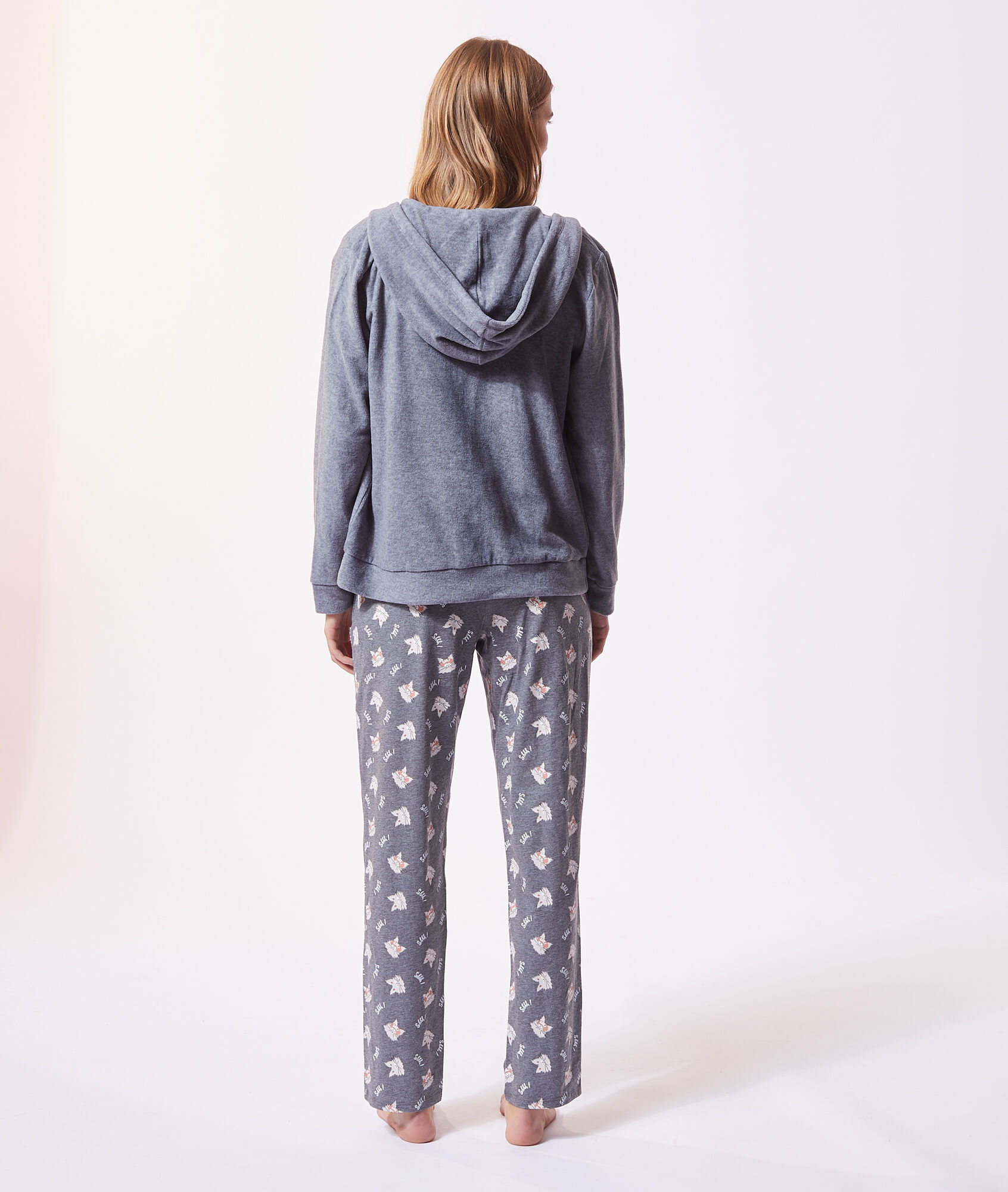 Pijama 3 piezas 'shhh' - FREDVERT - ANTHRACITE - ETAM