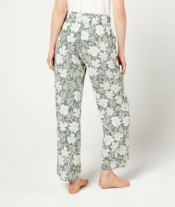 Pantalón largo estampado floral Pantalón largo estampado floral;${refinementColor}