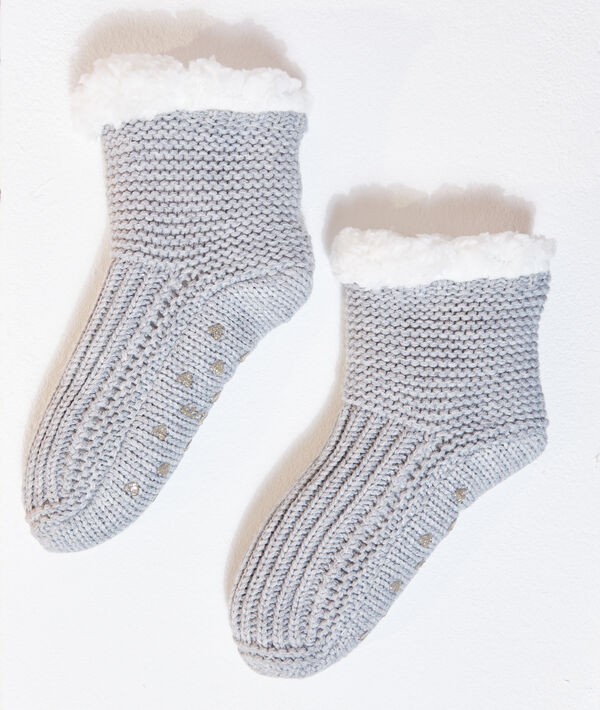 Calcetines de punto, forro polar Calcetines de punto, forro polar;${refinementColor}