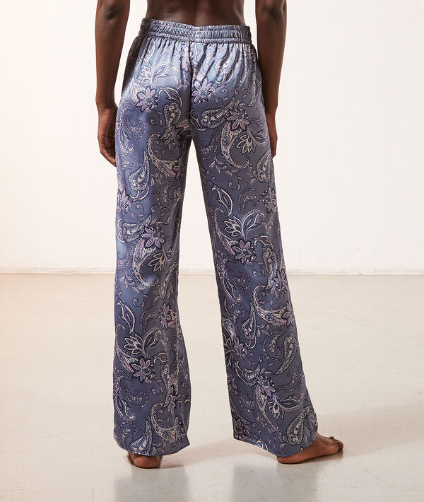 Pantalón de satén estampado Pantalón de satén estampado;${refinementColor}