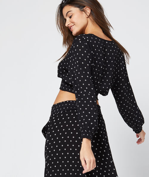 Crop top escote cruzado Crop top escote cruzado