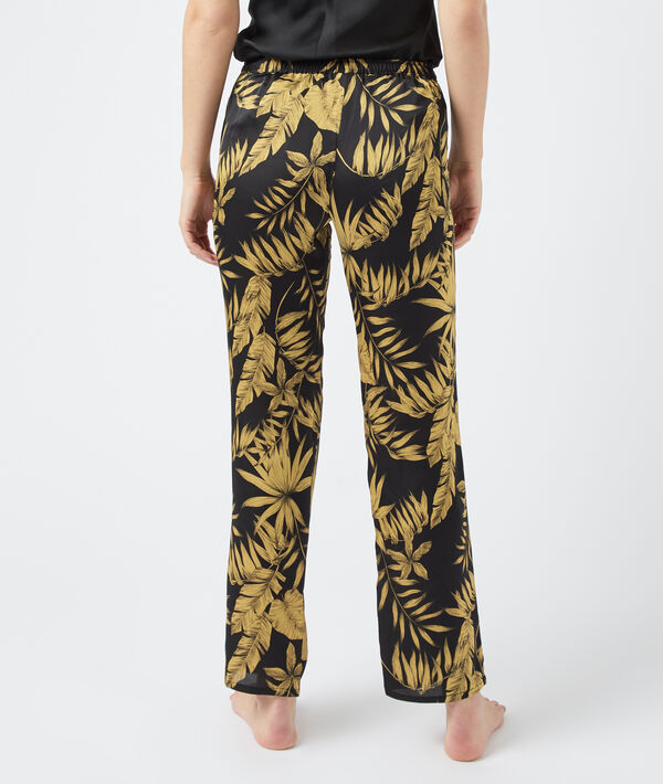 Pantalón estampado hojas Pantalón estampado hojas;${refinementColor}