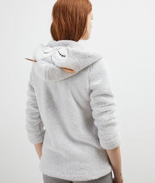 Chaqueta tejido peluche búho Chaqueta tejido peluche búho