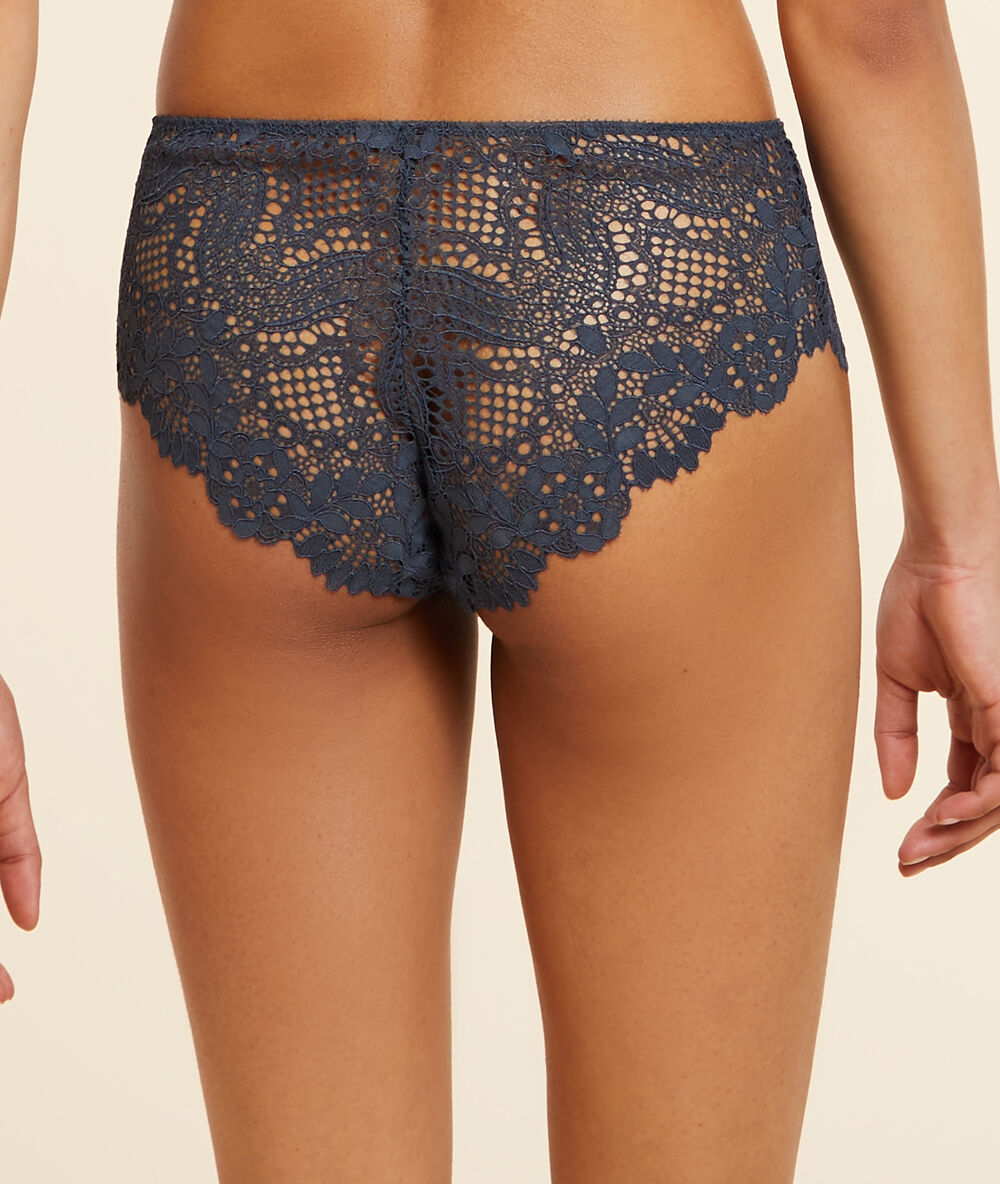 Culote de encaje antracita.