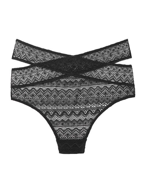 Tanga de encaje tiras cruzadas Tanga de encaje tiras cruzadas