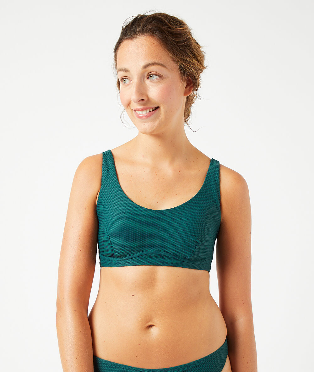 Top bikini mastectomia verde.