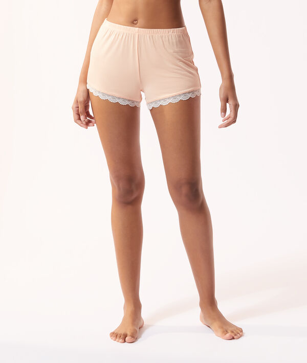 Pantalón corto con motivos de encaje Pantalón corto con motivos de encaje;${refinementColor}
