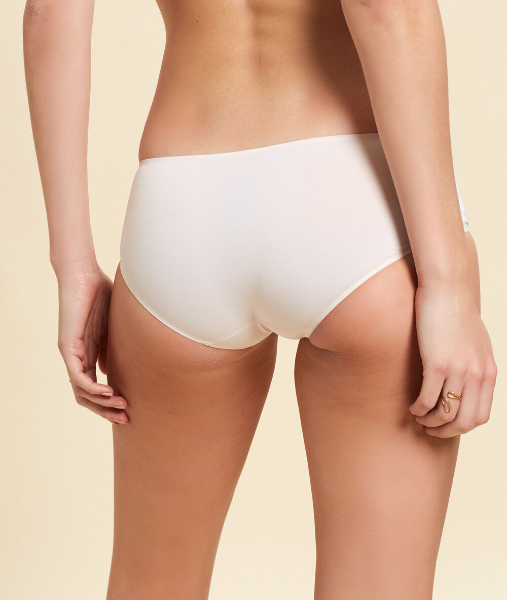 Culote de microfibra rosa pálido.