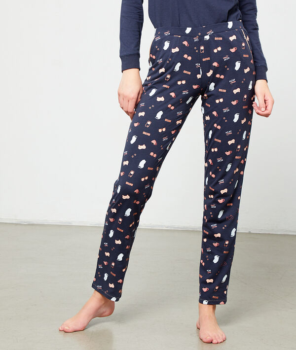 Pantalón estampado gato Pantalón estampado gato