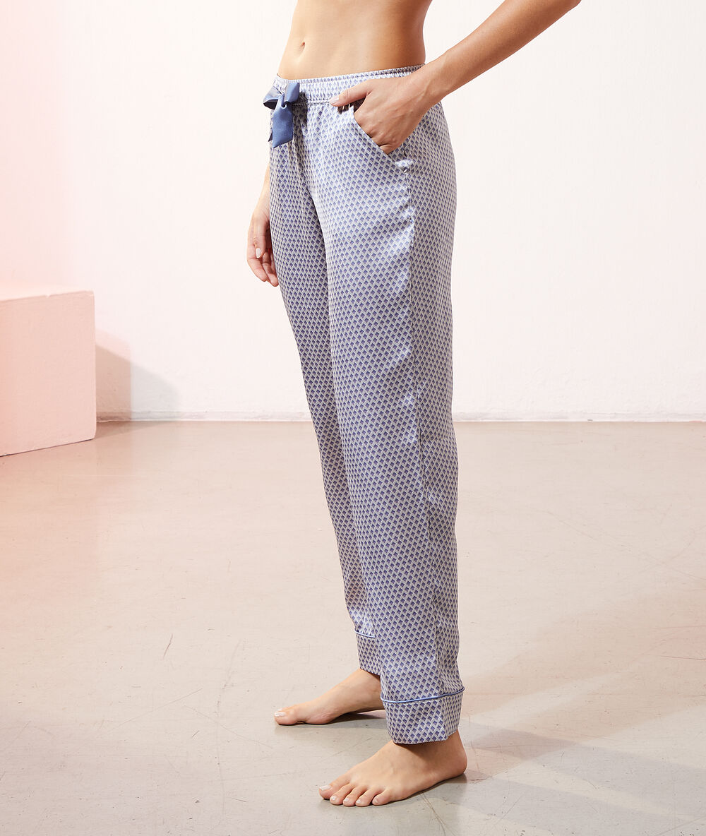 Pantalón pijama estampado estampado crudo.