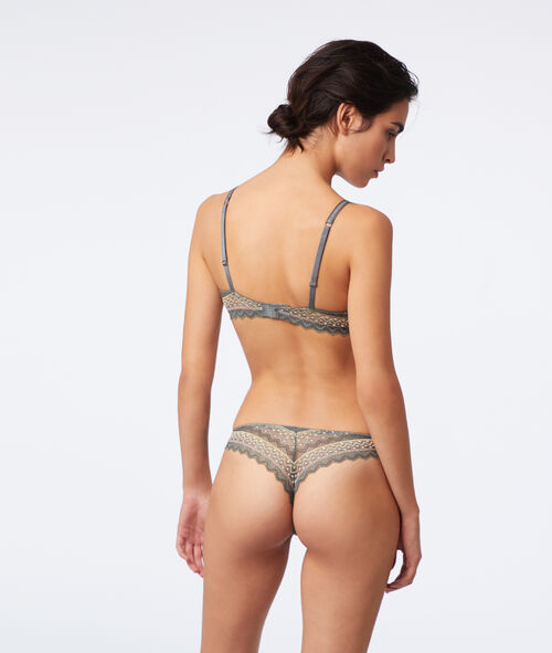 Tanga de encaje gráfico Tanga de encaje gráfico
