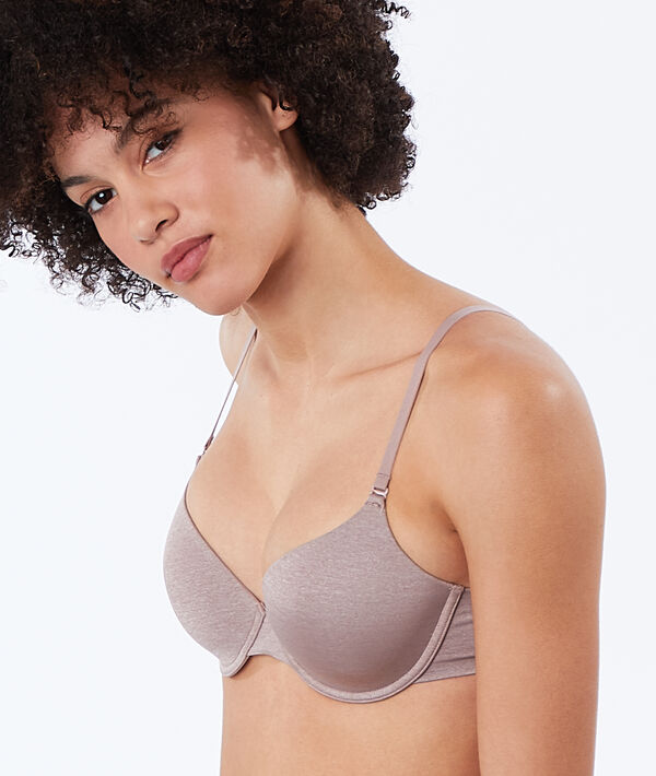 Sujetador con foam de microfibra copa b-d - PURE FIT CHINE - 85A - Gris - Mujer - Etam