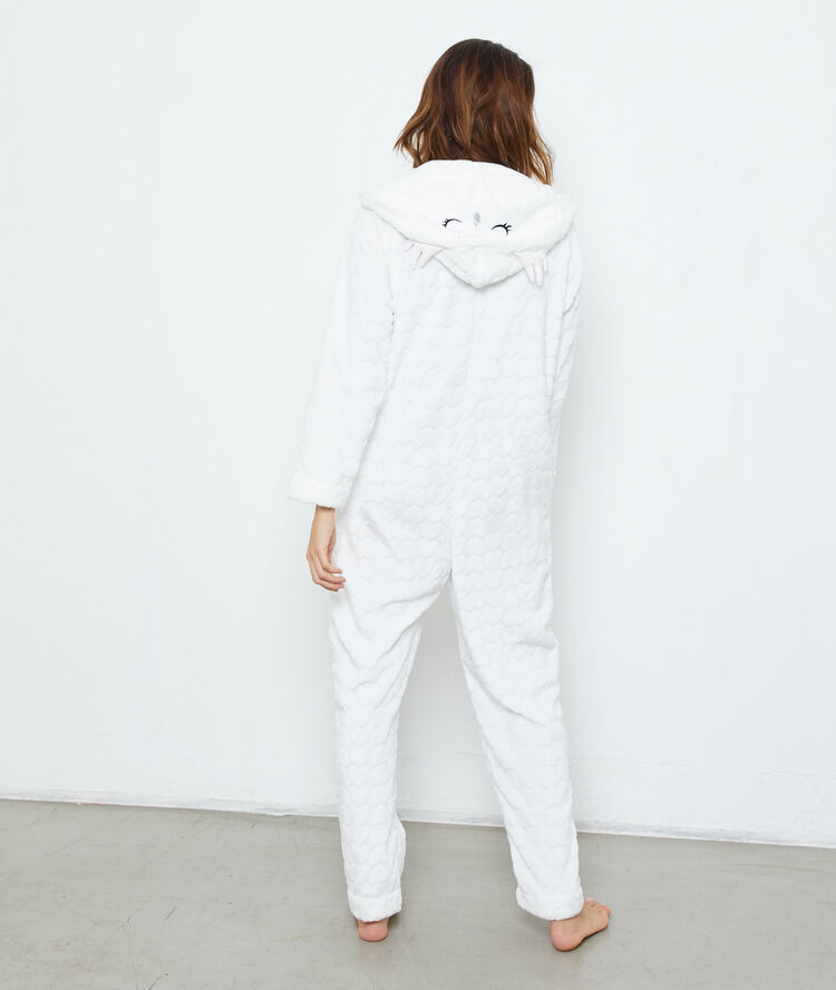 Mono búho blanc.