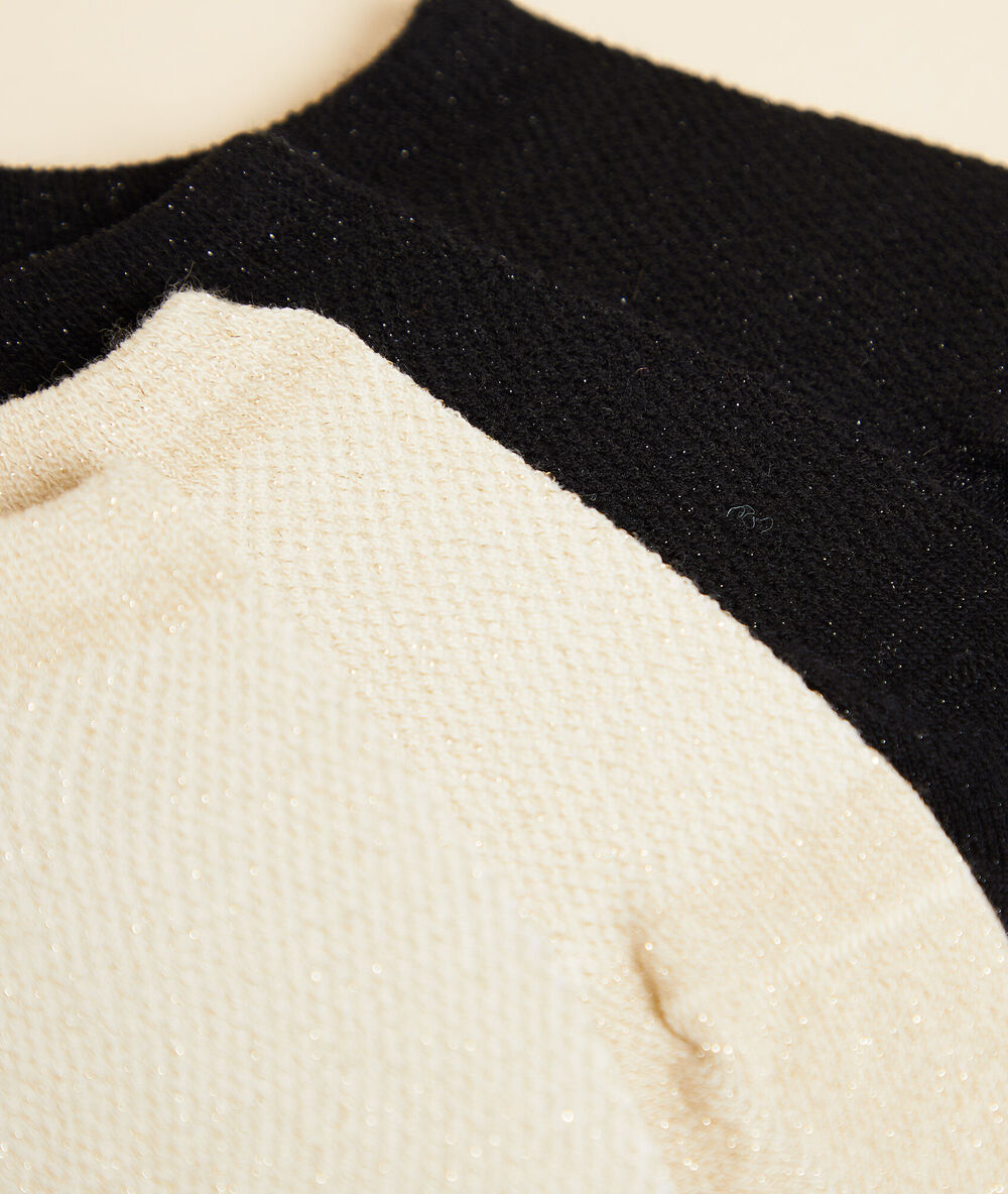 2 pares de calcetines tobilleros negro.