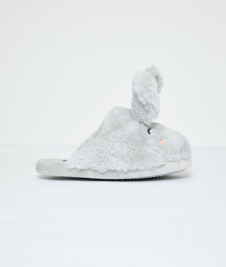 Zapatillas destalonadas conejo c.gris.