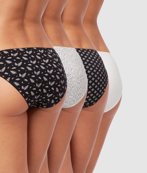 Lote de 4 braguitas estampadas Lote de 4 braguitas estampadas