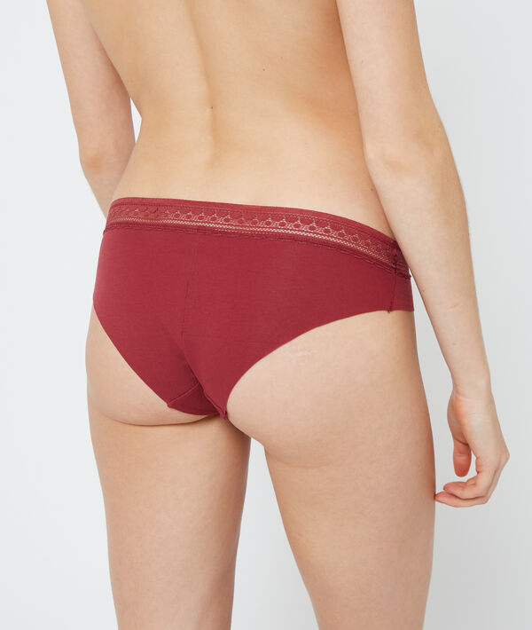 Culote de algodón, motivos de encaje Culote de algodón, motivos de encaje