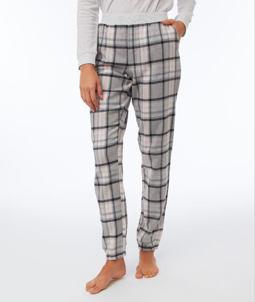Pantalón estampado de cuadros Pantalón estampado de cuadros
