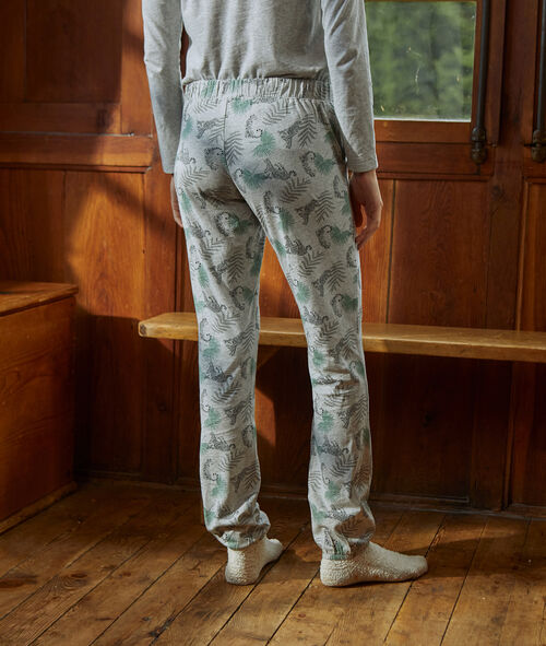 Pantalón de algodón estampado tigres Pantalón de algodón estampado tigres