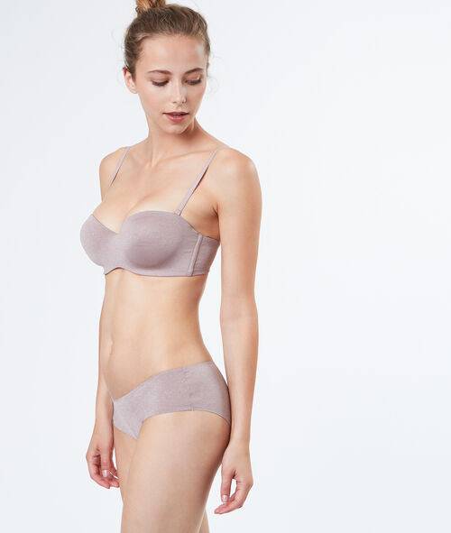 Sujetador bandeau de microfibra, tirantes extraíbles Copa C-D Sujetador bandeau de microfibra, tirantes extraíbles Copa C-D