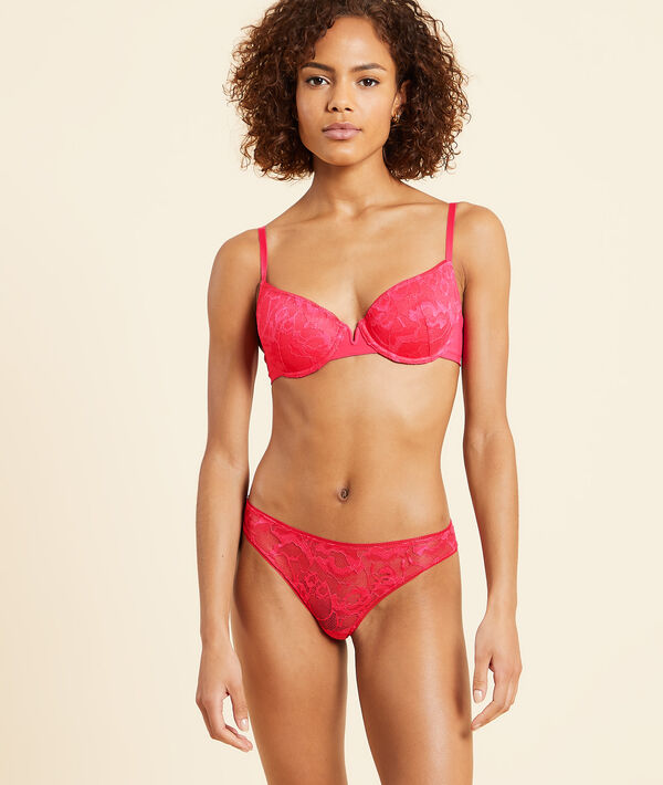 Tanga de encaje Tanga de encaje;${refinementColor}