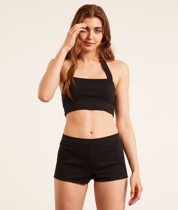 Crop top canalé Crop top canalé;${refinementColor}