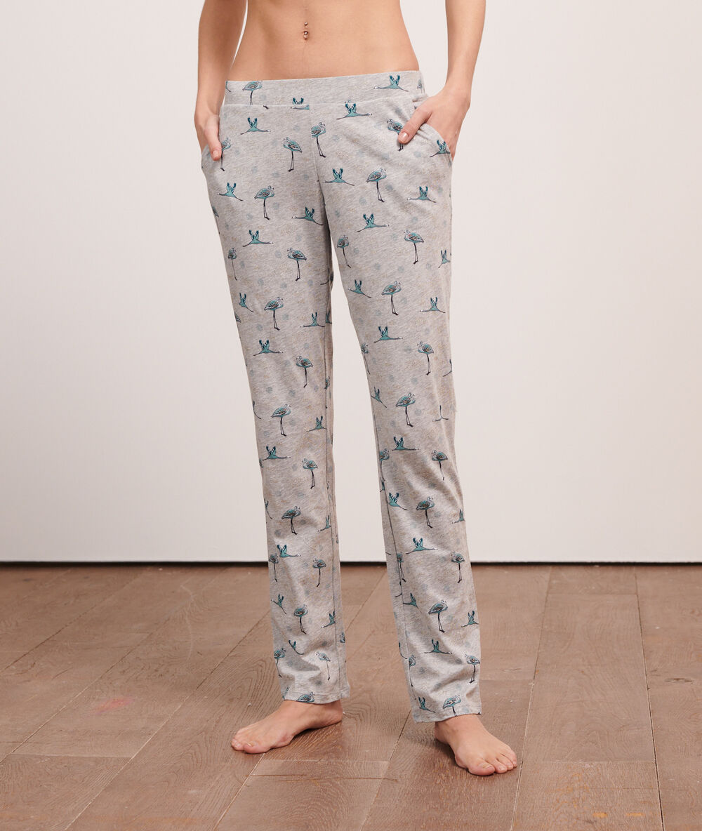 Pijama 3 piezas c.gris.