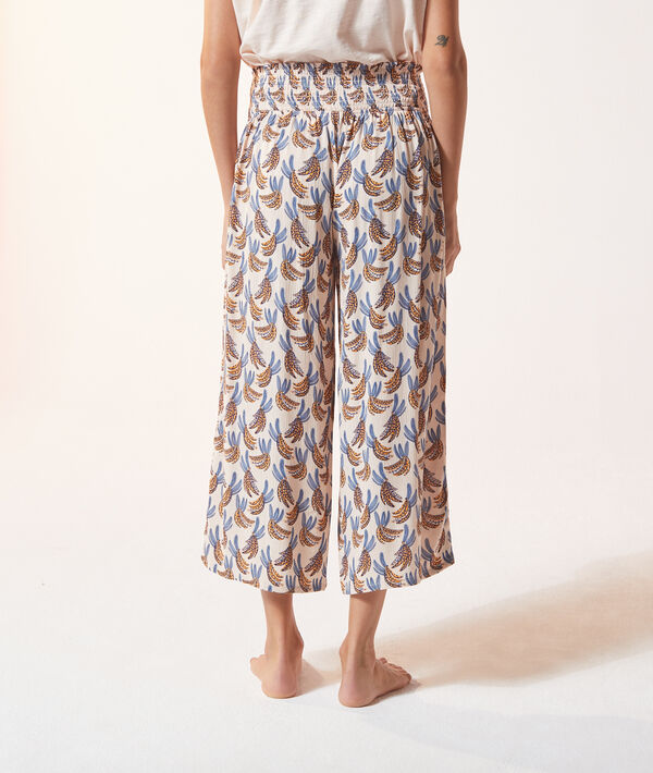 Pantalón 7/8 estampado tropical Pantalón 7/8 estampado tropical;${refinementColor}